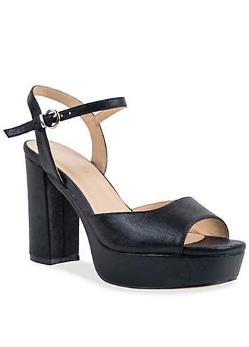 Platform block deals heel sandals