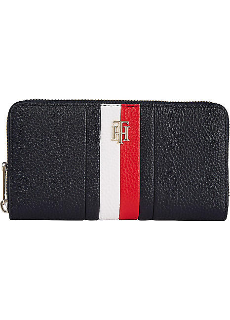 tommy hilfiger striped purse