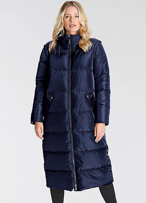 2-in-1 Longline Quilted Coat by Only Look Again