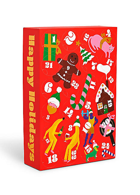 24-Pack Happy Holidays Socks Gift Set