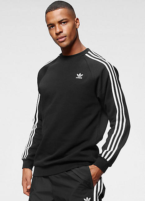 Adidas Three Sweatshirt In Black