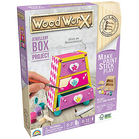 3D Wooden Model Kid Jewellery Box by Wood Worx Look Again