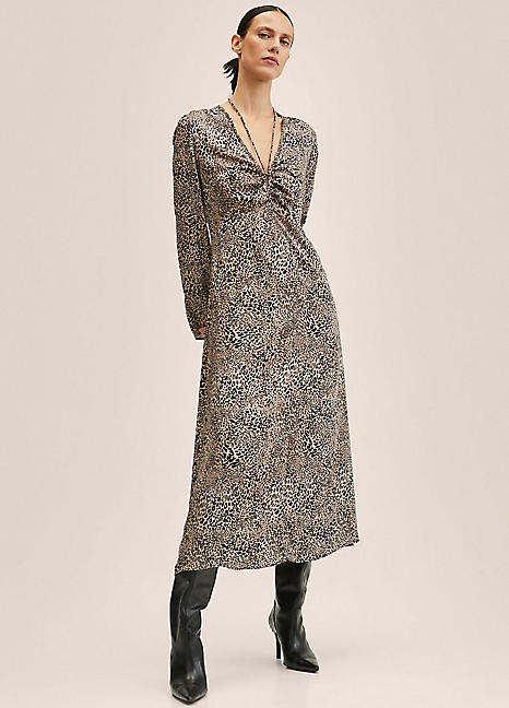 Animal Print Dress by Mango Look Again