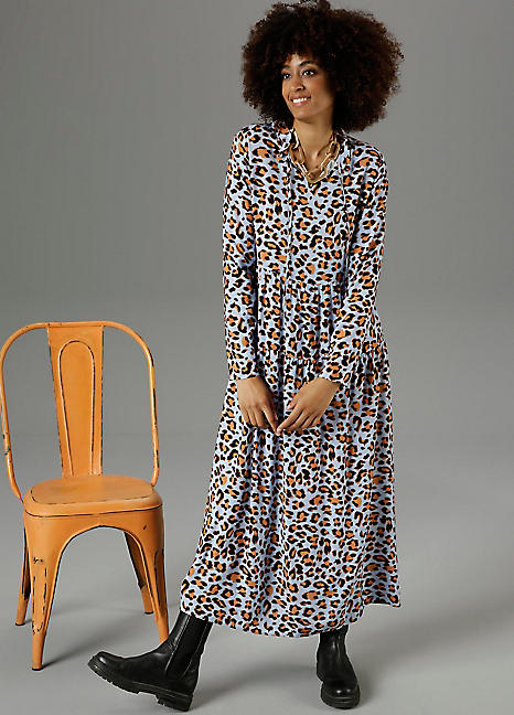 Leopard skin hotsell shirt dress