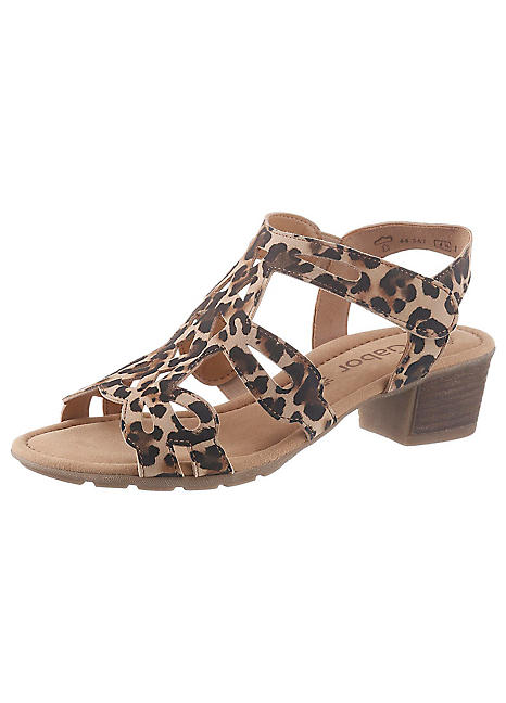 gabor leopard print sandals