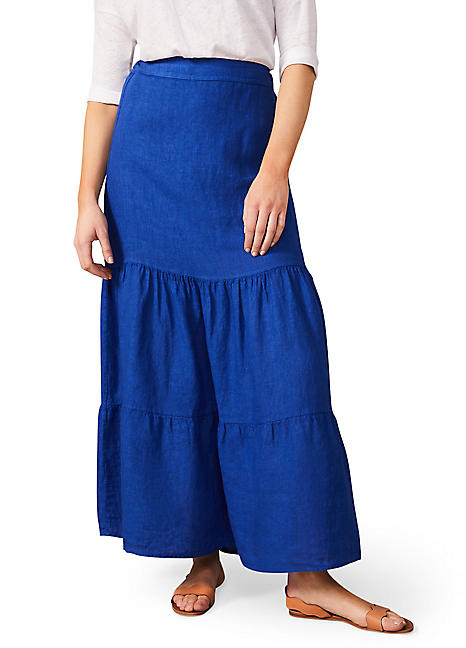 long maxi linen skirts