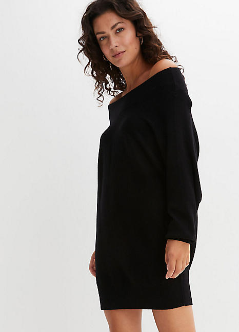 Bardot Longline Jumper by bonprix