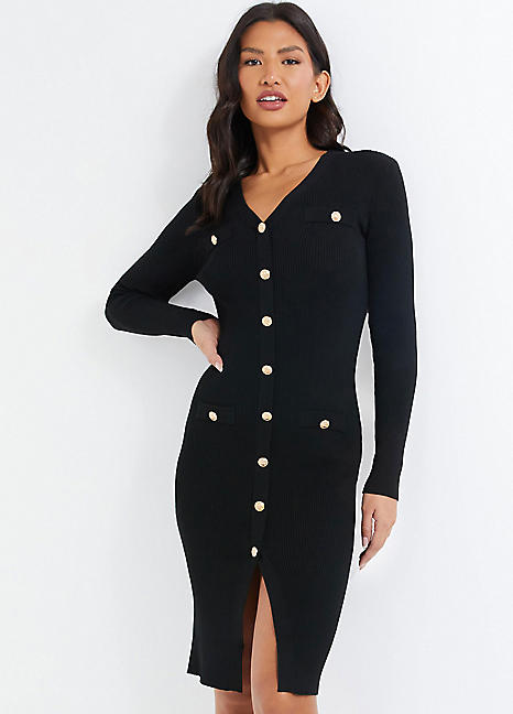 Button up jumper dress on sale