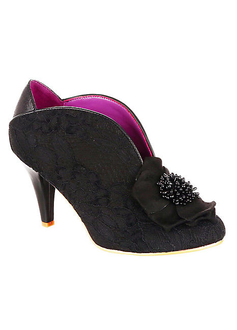 Black Lace Moonlit Serenade Shoes by Irregular Choice Look Again