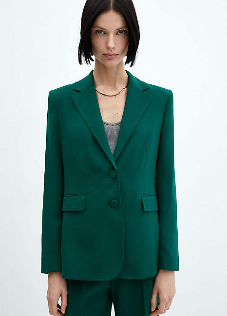 Blazer Iguana by Mango Look Again