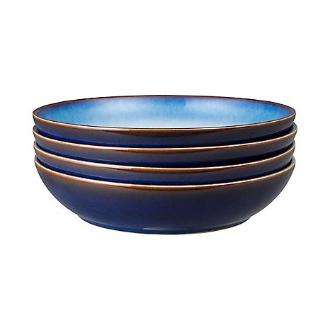 Denby blue discount haze dinner plates