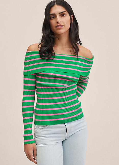 Boat Neck Top by bonprix