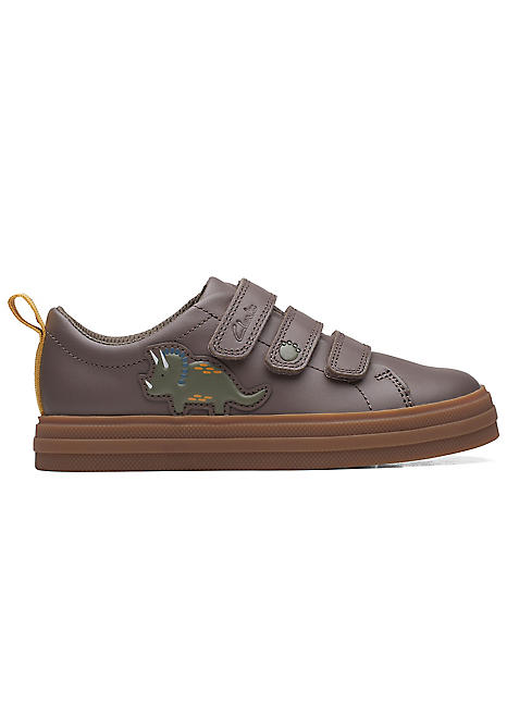 Boys Nova Early Kids Khaki Print Shoes by Clarks Look Again