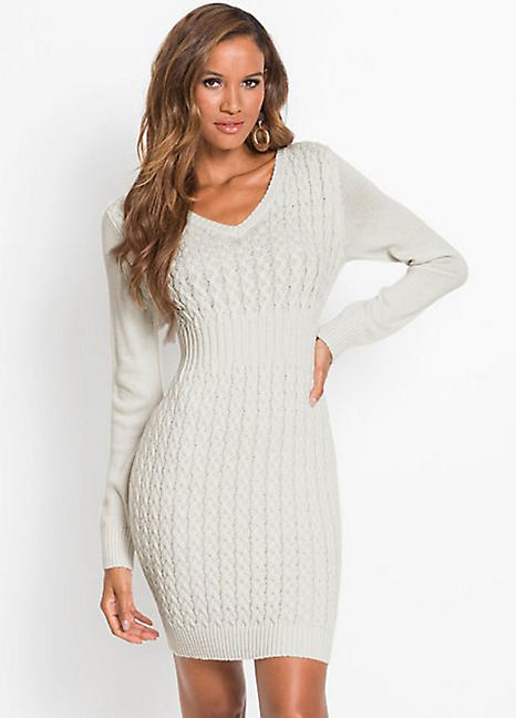 cable knitted dress