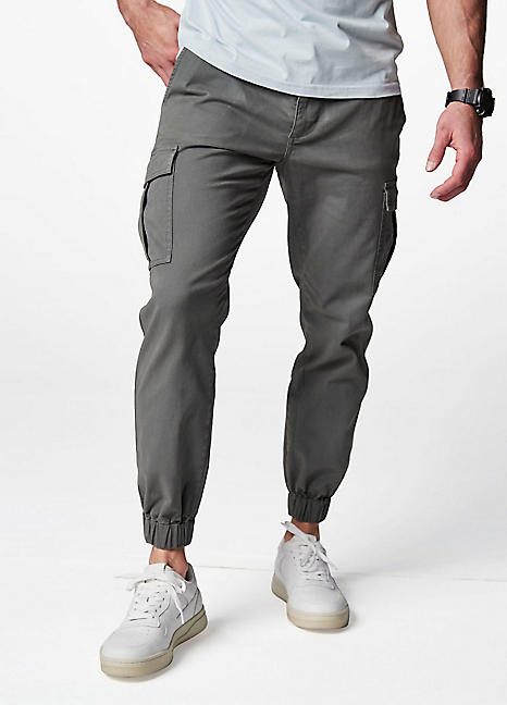 Skinny cargo joggers mens online