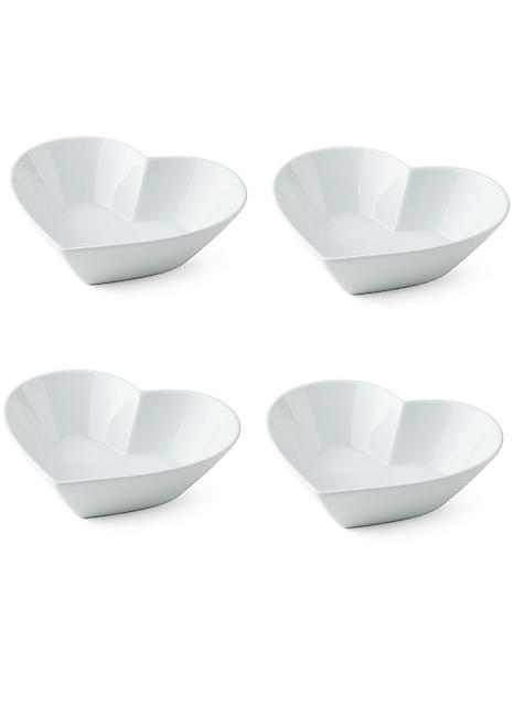 Mikasa Chalk Porcelain Serving Dishes Set of 4 Serving Dishes by Mikasa