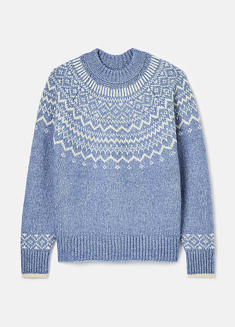Charlotte Crew Neck Fair Isle Jumper by Joules Look Again