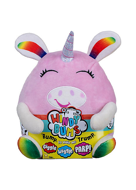 Cheeky Farting Soft Plush Unicorn Toy by Windy Bums Look Again