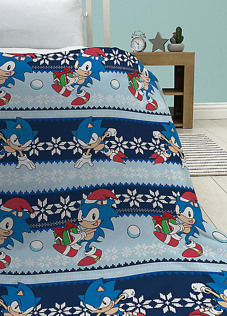 Sonic the hedgehog hot throw blanket