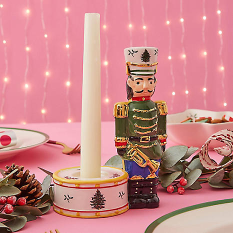 Christmas Tree Nutcracker Candle Holder Green by Spode Look Again