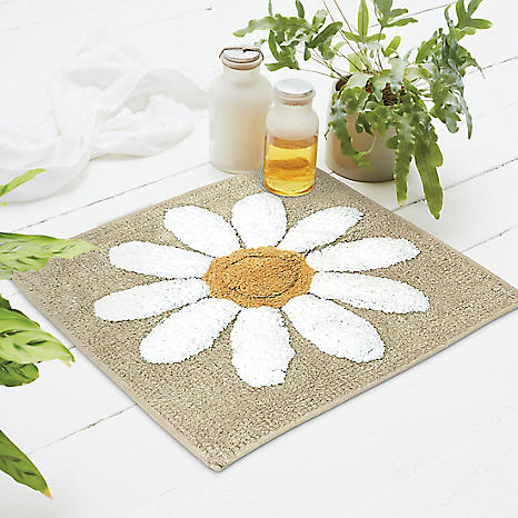 Country Club Fluer Natural Shower Mat