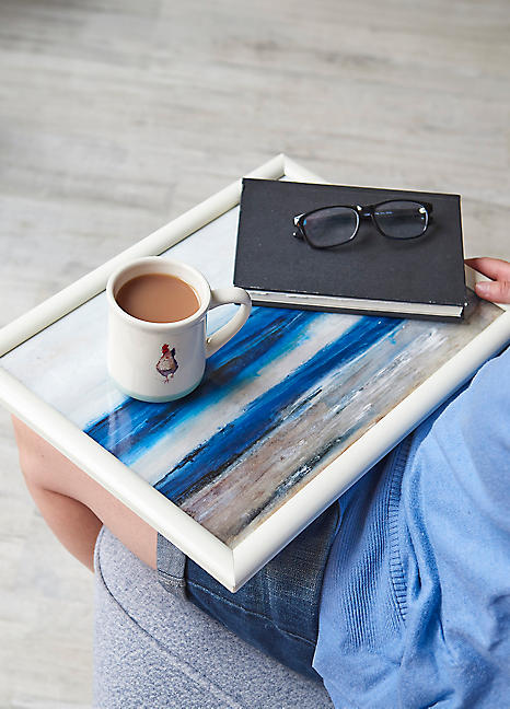 Creative Tops Blue Abstract Lap Tray by Creative Tops | Look Again