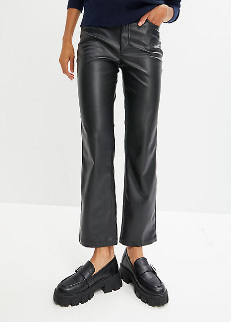 bonprix Faux Leather Trousers, Freemans in 2023