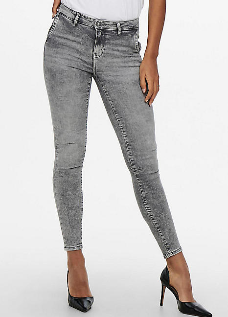 regular cropped stretch jeans