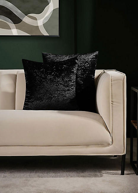 Crushed velvet shop scatter cushions