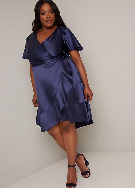 Curve Gille Wrap Dress by Chi Chi ...