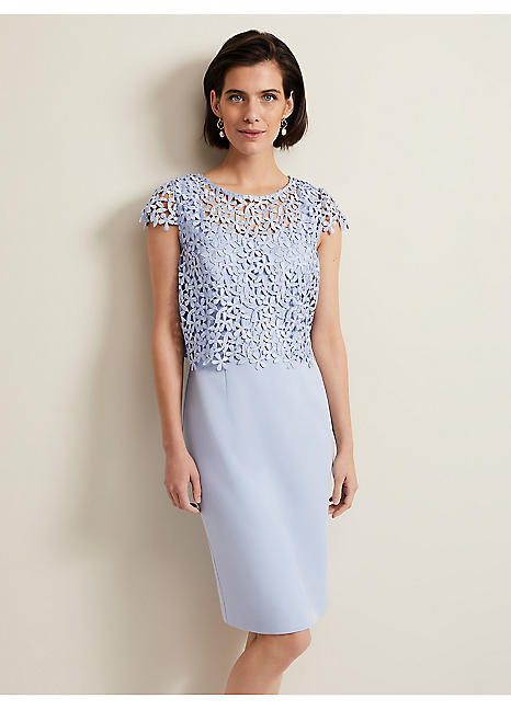 Daisy Lace Double Layer Dress by Phase Eight Look Again