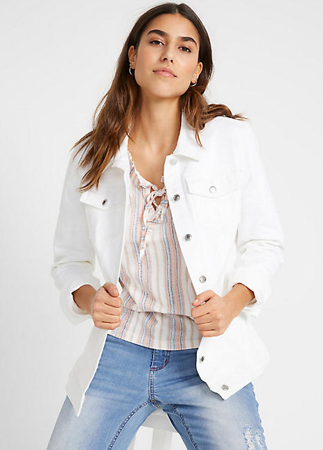 Short Sleeve Denim Jacket by bonprix