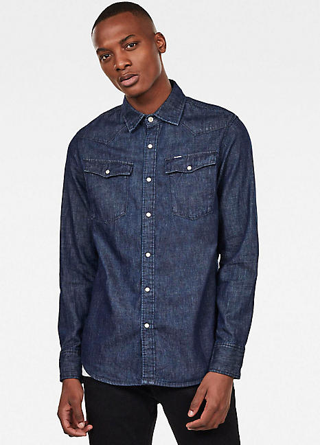 g star raw denim shirt