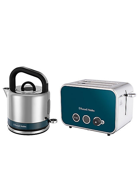Distinctions Kettle Toaster Bundle Ocean Blue by Russell Hobbs