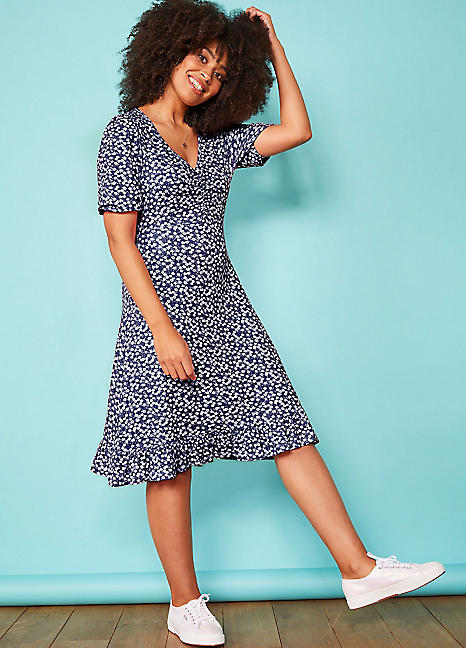 Next navy shop ditsy dress