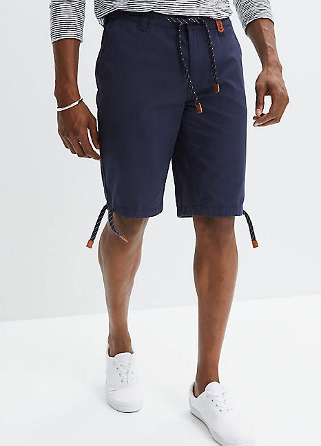 Drawstring Waist Cotton Bermuda Shorts by bonprix Look Again