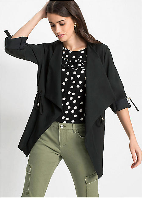 grey edge to edge jacket