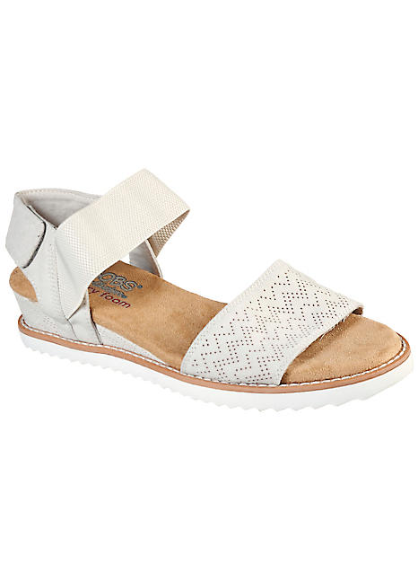 Elasticated Strap Wedge Sandals by Skechers