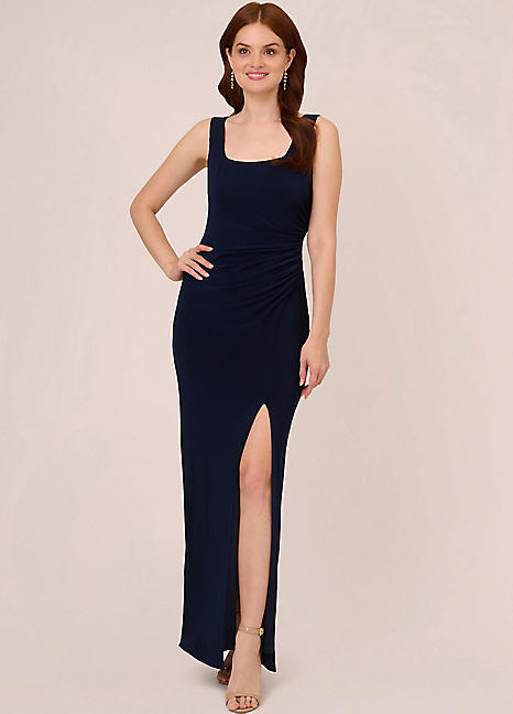 Embellished Jersey Gown by Adrianna Papell Look Again