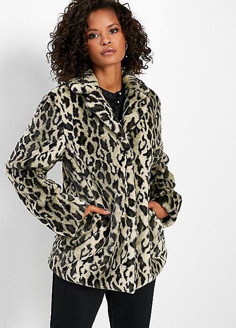 leopard print coat women's