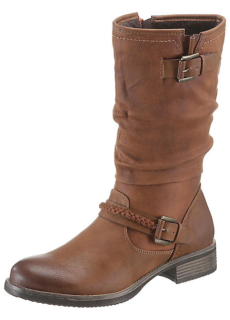 monika faux leather boots