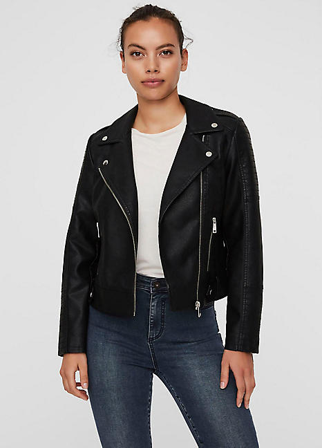 Faux Leather Jacket by Vero Moda | Again