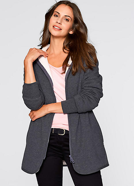 fuzzy lined hoodie