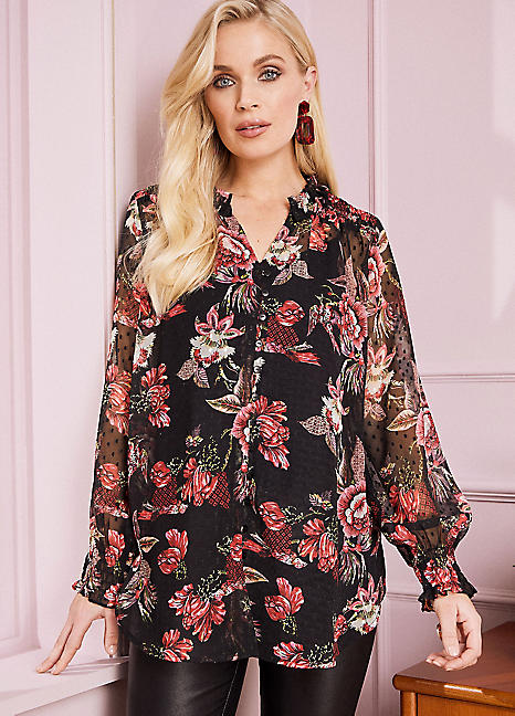 Floral Pattern Blouse by bonprix