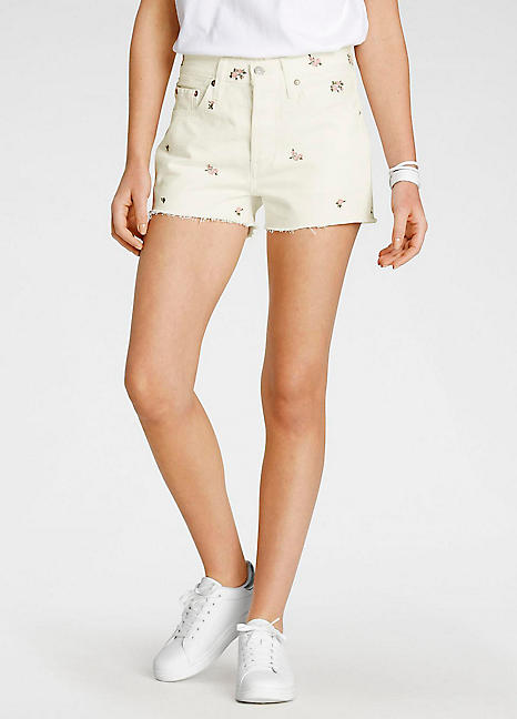 levi's floral shorts