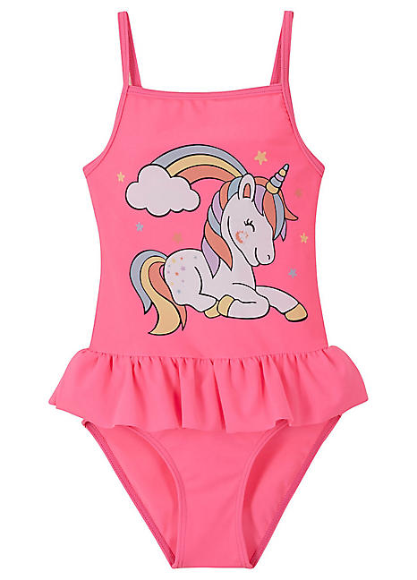 Girls clearance unicorn swimsuit