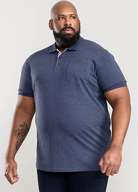 pique polo shirt with pocket