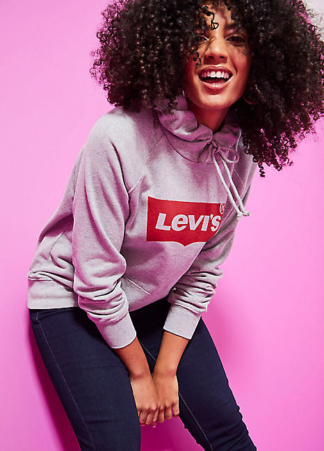 levi's graphic big sleeve sweatshirt