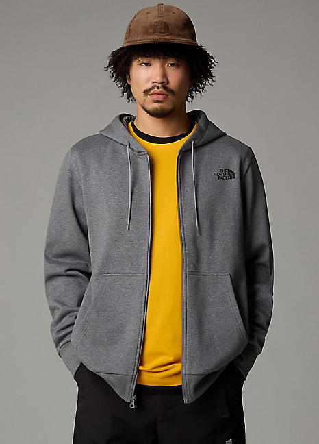 Grey and yellow north face hoodie on sale