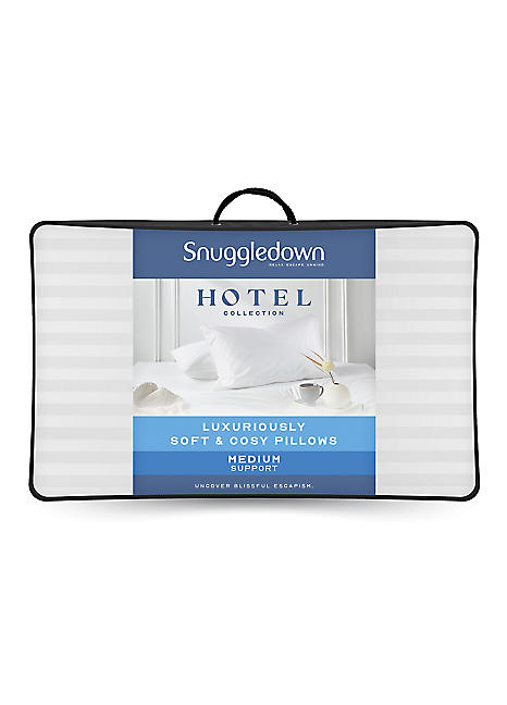 Hotel Collection Luxuriously Soft Cosy Medium Support x4 Pillows